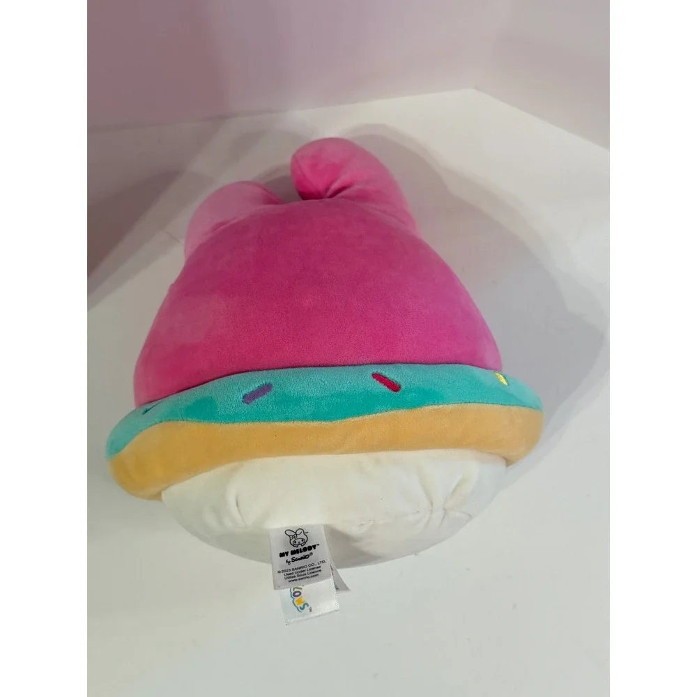 Sanrio My Melody Cupcake Donut Plush Squishy Pink Teal Dessert 8 Inch 2023